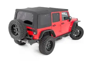Rough Country - RC85460.35 | Rough Country Replacement Soft Top For Jeep Wrangler JK | Black Denim, 2 Door - Image 2