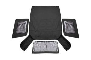 RC85240.35 | Rough Country Replacement Soft Top For Jeep Wrangler JK | Black Denim, 2 Door