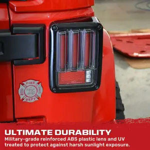 Recon Truck Accessories - 264234LEDRD | Recon Tail Lights OLED in Red (2007-2018 Wrangler JK) - Image 5