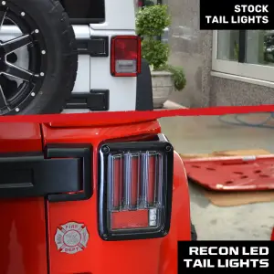Recon Truck Accessories - 264234LEDRD | Recon Tail Lights OLED in Red (2007-2018 Wrangler JK) - Image 8
