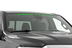 84166KG | Rough Country Window Decal | 3.6 X 35 Inch, Kelly Green