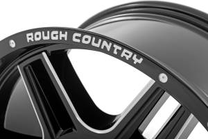 Rough Country - 92200910 | Rough Country 92 Series Wheel | Machined One-Piece / Gloss Black / 20x9 / 8x6.5 / +0mm - Image 4
