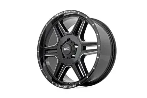 Rough Country - 92200912 | Rough Country 92 Series Wheel | Machined One-Piece / Gloss Black / 20x9 / 6x5.5 / +0mm - Image 2