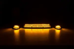 Recon Truck Accessories - 264155BKRGB | Recon 3 Piece Set Smoked Cab Roof Light Lens with RGB (Multi-Colored) High-Power LED's (2002-2007 Silverado, Sierra 2500 HD, 3500 HD) - Image 2