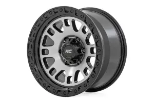 Rough Country - 82151813M | Rough Country 82 Series Wheel | One-Piece / Machined Semi Gloss Black / 15x8 / 5x4.5 / -19mm - Image 2