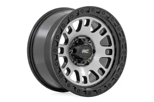 Rough Country - 82181212M | Rough Country 82 Series Wheel | One-Piece / Machined Semi Gloss Black / 18x9 / 6x5.5 / -12mm - Image 5