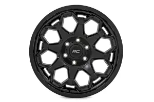 80200917A | Rough Country 80 Series Wheel | One-Piece / Semi Gloss Black / 20x9 / 6x135 / 0mm