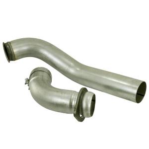 49-43025-1 | AFE Power Large Bore-HD Turbo Down-Pipes (4 IN 409 Stainless Steel) (2008-2010 F250, F350 V8-6.4L td)