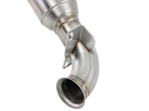 Afe - Advance Flow Engineering - 48-36318-1HC | AFE Power Twisted Steel Down Pipe 2-1/2 IN 304 Stainless Steel w/ Cat (2007-2015 Cooper S L4-1.6L t N14, N18) - Image 3
