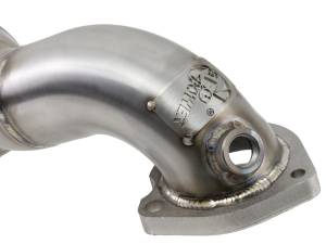 Afe - Advance Flow Engineering - 48-36318-1HC | AFE Power Twisted Steel Down Pipe 2-1/2 IN 304 Stainless Steel w/ Cat (2007-2015 Cooper S L4-1.6L t N14, N18) - Image 5