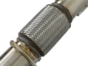 Afe - Advance Flow Engineering - 48-33024-HC | AFE Power Twisted Steel Down Pipe 3 IN 304 Stainless Steel w/ Cat (2016-2018 Focus RS L4-2.3L t) - Image 4