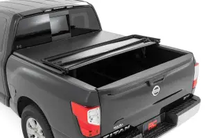 Rough Country - 41816555A | Rough Country Soft Tri-Fold Bed Cover For Nissan Titan 2WD/4WD | 5'7" Bed - Image 3