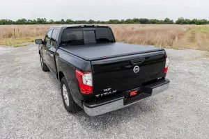 Rough Country - 41816555A | Rough Country Soft Tri-Fold Bed Cover For Nissan Titan 2WD/4WD | 5'7" Bed - Image 9