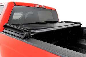 Rough Country - 41214550A | Rough Country Soft Tri-Fold Bed Cover For Chevrolet Silverado / Sierra GMC 1500/2500 HD/3500 HD | 5'9" Bed Without Cargo Management System - Image 5