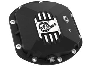 46-71130B | aFe Power Pro Series Front Differential Cover Black w/ Machined Fins