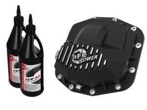 46-71031B | aFe Power Pro Series Front Differential Cover Black w/ Oil