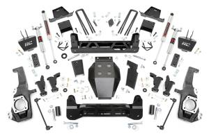 111240 | Rough Country 7 Inch Lift Kit Chevrolet Silverado / GMC Sierra 2500 HD & 3500 HD 4WD | With Factory Rear Overload Springs, M1 Monotube Shocks