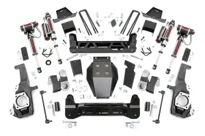 111150 | Rough Country 7 Inch Lift Kit Chevrolet Silverado / GMC Sierra 2500 HD & 3500 HD 4WD | With Factory Rear Overload Springs, Vertex Reservoir