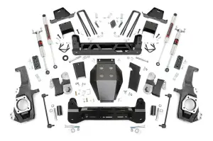 111140 | Rough Country 7 Inch Lift Kit Chevrolet Silverado / GMC Sierra 2500 HD & 3500 HD 4WD | With Factory Rear Overload Springs, M1 Monotube Shocks