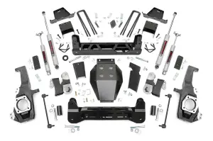 111130 | Rough Country 7 Inch Lift Kit Chevrolet Silverado / GMC Sierra 2500 HD & 3500 HD 4WD | With Factory Rear Overload Springs, Premium N3 Shocks