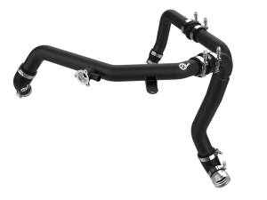 46-20588-B | AFE Power BladeRunner 2.25 IN to 2.5 IN Aluminum Hot Charge Pipe Black (2021-2025 Bronco V6-2.7L tt)