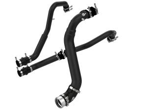 46-20474-B | AFE Power BladeRunner Aluminum Hot and Cold Charge Pipe Kit Black (2021-2023 F150 V6-2.7L tt)