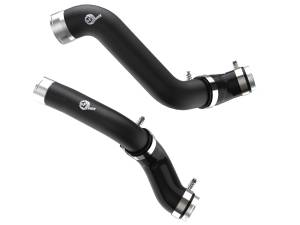 46-20424-B | AFE Power BladeRunner 2-1/2 IN to 3 IN Aluminum Hot and Cold Charge Pipe Kit Black (2019-2025 Silverado, Sierra 1500 L4-2.7L t)
