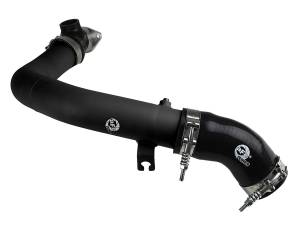 46-20378-B | AFE Power BladeRunner 2-1/2 IN Aluminum Hot Charge Pipe Black (2015-2021 WRX H4-2.0L t)