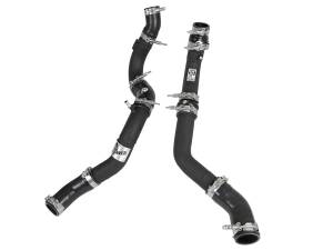 46-20354-B | AFE Power BladeRunner 2-1/4 IN & 2-1/2 IN Aluminum Hot and Cold Charge Pipe Kit Black (2017-2020 124  Spider L4-1.4L t)