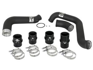 Afe - Advance Flow Engineering - 46-20334-B | AFE Power BladeRunner 3 IN & 3-1/2 IN Aluminum Hot and Cold Charge Pipe Kit Black (2017-2019 Silverado, Sierra 2500 HD, 3500 HD V8-6.6L (td) LP5) - Image 2