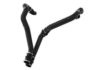 46-20298-B | AFE Power BladeRunner 2-1/2 IN Aluminum Hot Charge Pipe Black (2017-2020 F150, Raptor V6-3.5L tt)