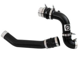46-20144-B | AFE Power BladeRunner 3 IN Aluminum Hot and Cold Charge Pipe Kit Black (2011-2016 F250, F350 Super Duty V8-6.7L td)