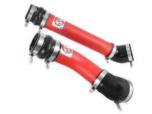 aFe Power - 46-20064-R | BladeRunner 3 IN Aluminum Hot and Cold Charge Pipe Kit Red (Dodge Diesel L6-5.9L td) - Image 3