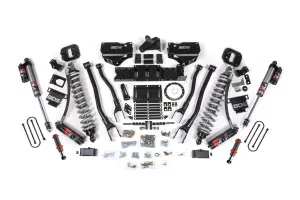 BDS1672PESB | BDS Suspension 4 Inch Lift Kit With 4 Link For Dodge Ram 3500 4WD | Diesel, Fox 2.5 Coil-Over Conversion Performance Elite, Rear Lift 2 Inch Block Kit Without Overload, Front Fox 2.0 Hydro Bump Stop, 8 Bolt Indexing Ring