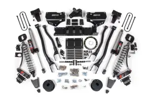 BDS1693PES | BDS Suspension 6 Inch Lift Kit With 4 Link For Ram 3500 4WD | Diesel, Fox 2.5 Coil-Over Conversion Performance Elite, Rear Lift 5 Inch Block Kit With Overload, Front Rubber Bumper Stop, 8 Bolt Indexing Ring