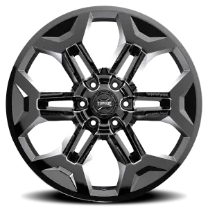 TW405C-20908333-12 | Rough Country Torque Pulse Wheel | Gloss Black / 20x9 / 6x5.5 / -12mm