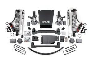 BDS177PES | BDS Suspension 6 Inch Lift Kit For Chevrolet Silverado 1500 / GMC Sierra 1500 4WD | Fox Performance Elite Coil-Over, Rear Lift Leaf Springs, Rear Fox 2.5 Performance Elite Shocks