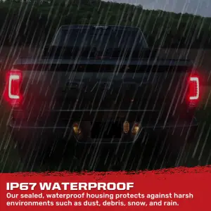 Recon Truck Accessories - 264336BK | Recon (Replaces OEM LED ONLY) Tail Lights LED in Smoked (2009-2023 Ram 1500 Classic | 2014-2018 Ram 2500, 3500) - Image 3