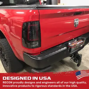 Recon Truck Accessories - 264336BK | Recon (Replaces OEM LED ONLY) Tail Lights LED in Smoked (2009-2023 Ram 1500 Classic | 2014-2018 Ram 2500, 3500) - Image 4