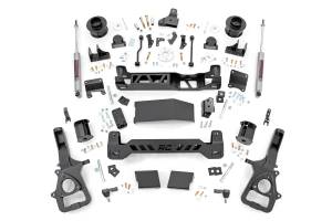 88430 | Rough Country 6 Inch Lift Kit Ram 1500 4WD | With 22 Inch Factory Wheels, Strut Spacers With N3 Rear Shocks