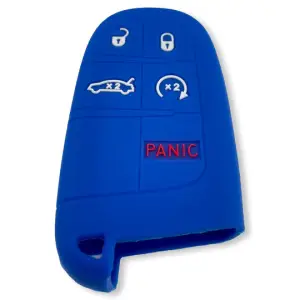Recon Truck Accessories - 264002DG1BL | Recon Blue Silicone Key Fob Cover (Dodge 2013-2018 RAM ) - Image 3