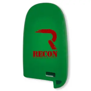 Recon Truck Accessories - 264002DG1GR | Recon Green Pantone 356 C Silicone Key Fob Cover (Dodge 2013-2018 RAM ) - Image 2