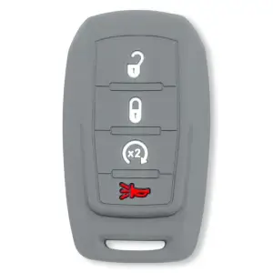 264002DG2GY | Recon Gray Pantone 443 C Silicone Key Fob Cover (Dodge 2019-2025 RAM )