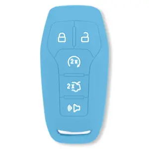 264002FD1BB | Recon Baby Blue Pantone 2095 C Silicone Key Fob Cover (2014-2017 F150, F250, F350)