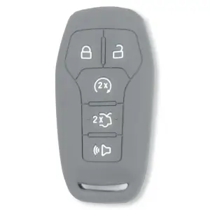 264002FD1GY | Recon Gray Pantone 443 C Silicone Key Fob Cover (2014-2017 F150, F250, F350)