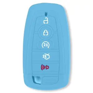 264002FD2BB | Recon Baby Blue Pantone 2095 C Silicone Key Fob Cover (2018-2025 F150, F250, F350)