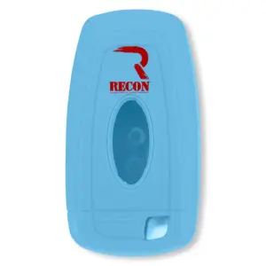 Recon Truck Accessories - 264002FD2BB | Recon Baby Blue Pantone 2095 C Silicone Key Fob Cover (2018-2025 F150, F250, F350) - Image 2