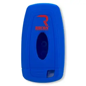 Recon Truck Accessories - 264002FD2BL | Recon Blue Silicone Key Fob Cover (2018-2025 F150, F250, F350) - Image 2