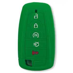 264002FD2GR | Recon Green Pantone 356 C Silicone Key Fob Cover (2018-2025 F150, F250, F350)