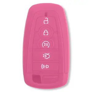 264002FD2PK | Recon Pink Pantone 6051 C Silicone Key Fob Cover (2018-2025 F150, F250, F350)